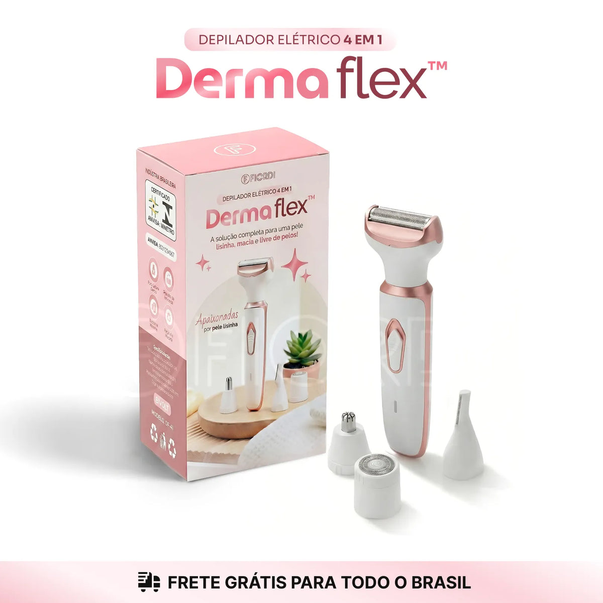Depilador Elétrico 4 em 1 - DermaFlex™