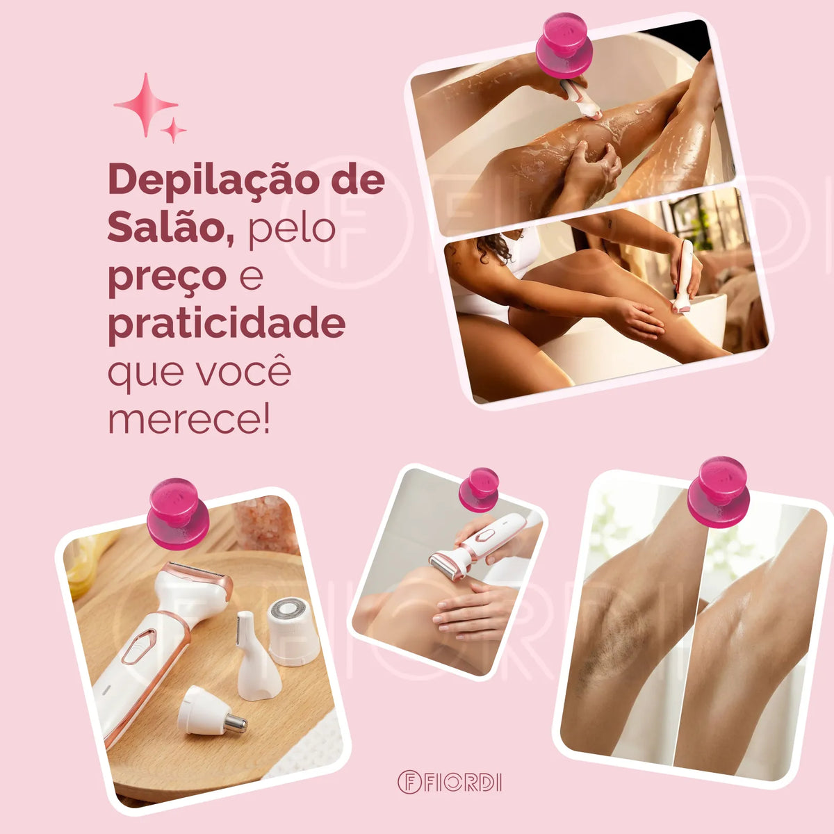 Depilador Elétrico 4 em 1 - DermaFlex™