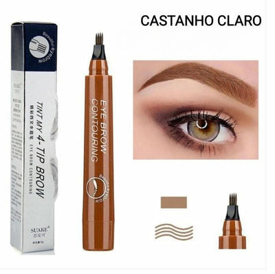 BrowLuxe™ - Caneta Fio a Fio Efeito Microblading 24h (Compre 1 - Leve 2)
