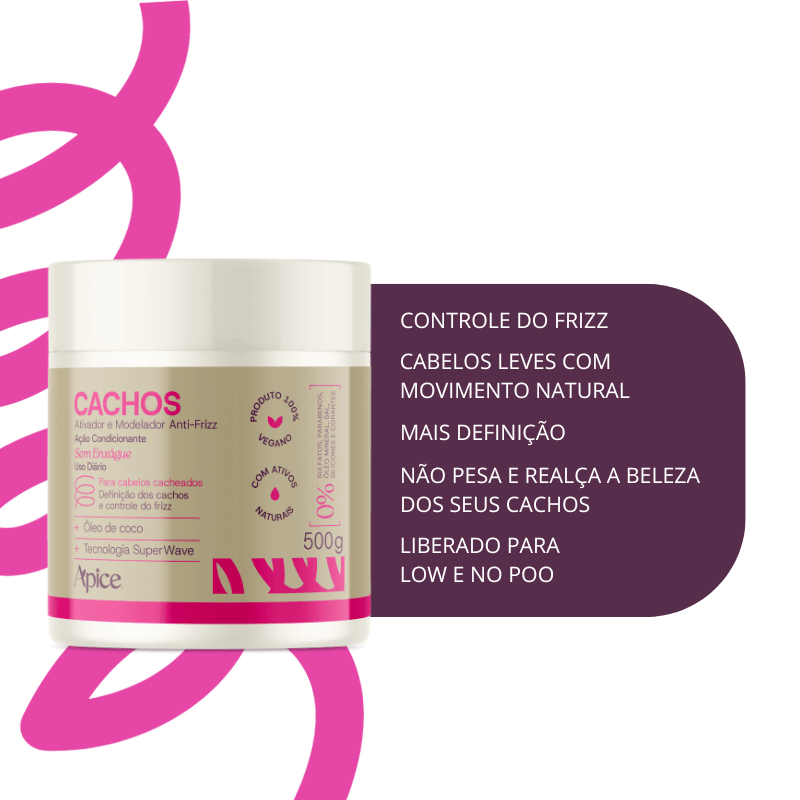 Ativador e Modelador Anti-Frizz Cachos 500g