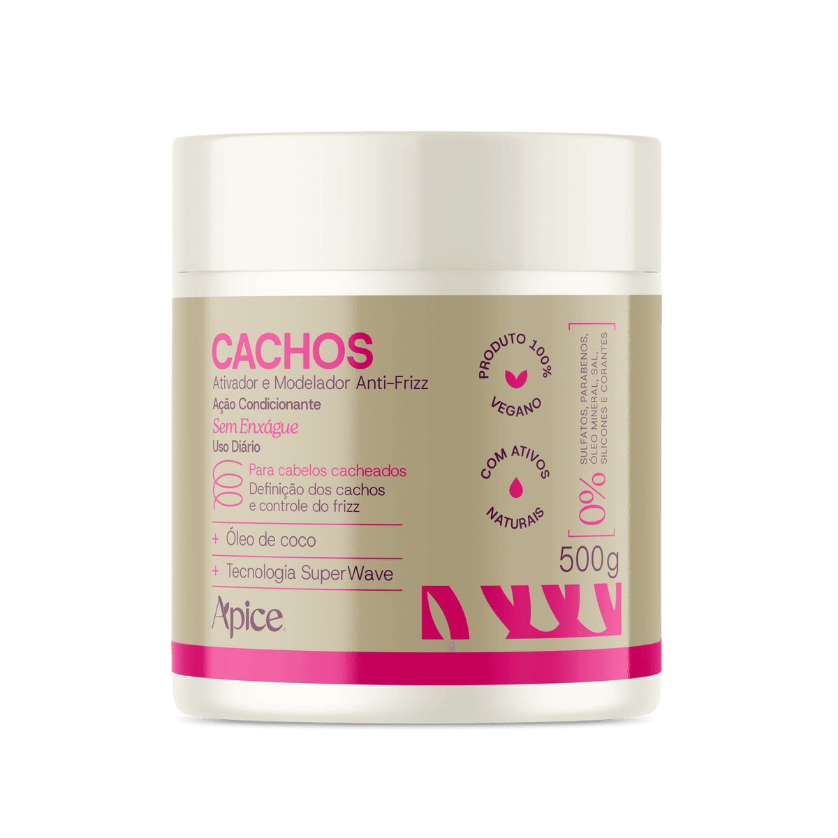 Ativador e Modelador Anti-Frizz Cachos 500g