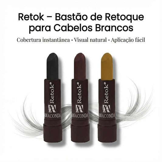 Batom Para Retoque Cabelos Brancos - Retok