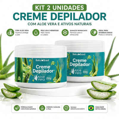 DepilaSoft™ – Creme Depilador Corpo & Rosto com Aloe Vera