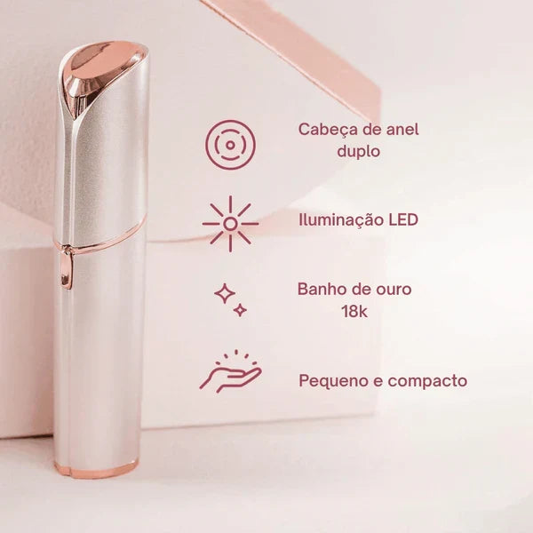 Depilador Facial DermaGlide - Remova pelos do rosto de forma rápida e indolor