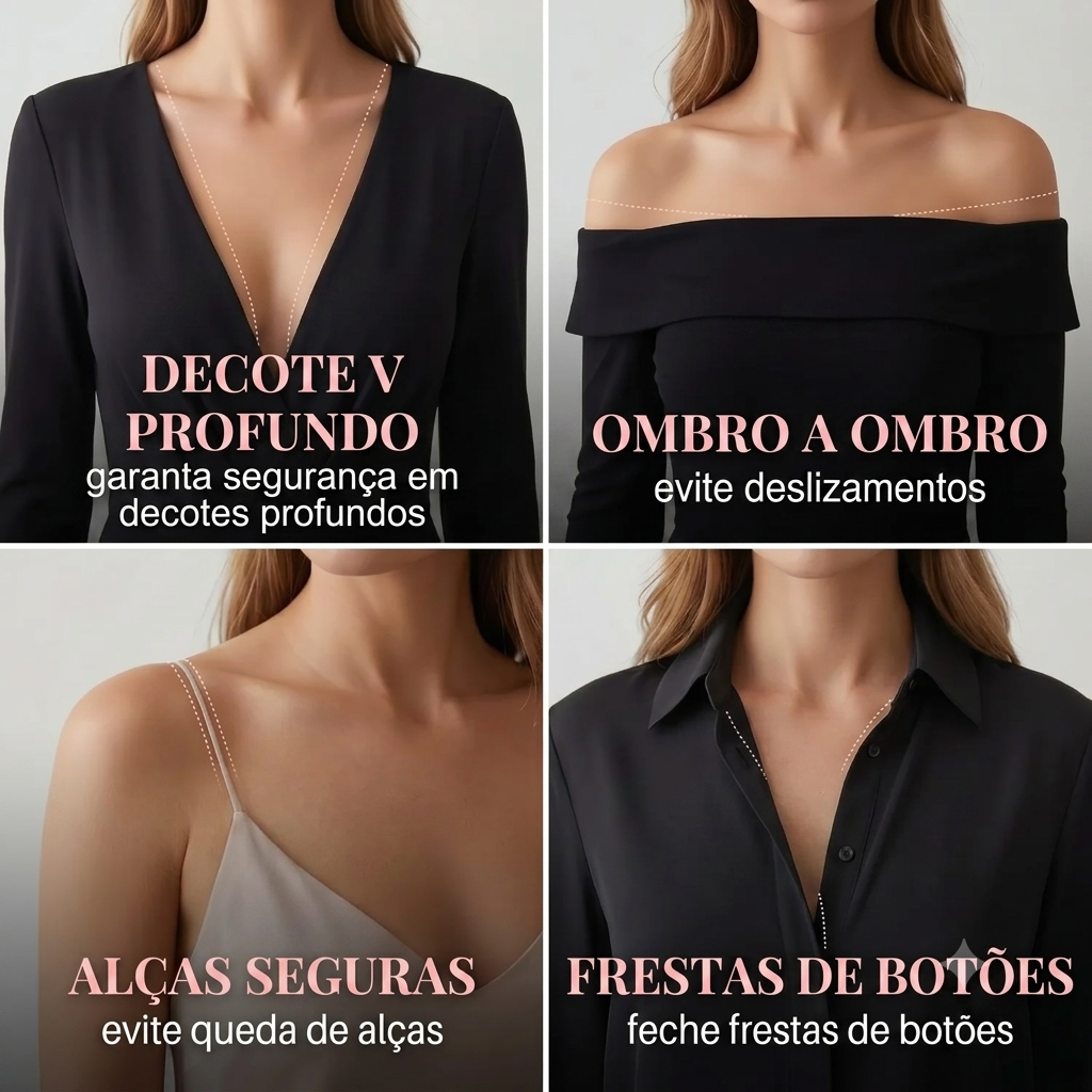 Adesivo Corporal Roll-On | FashionFix™ - Mantenha suas roupas no lugar
